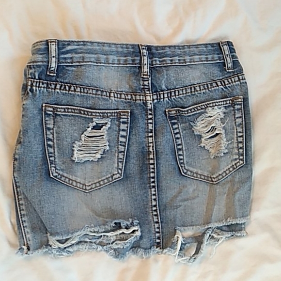 Fashion Nova Jean Skirt - Picture 2 of 7